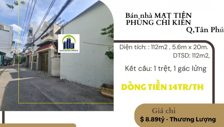 GẤP-Bán nhà mặt tiền Phùng Chí Kiên 112m2, 8.89Tỷ-DÒNG TIỀN 14Tr/Tháng